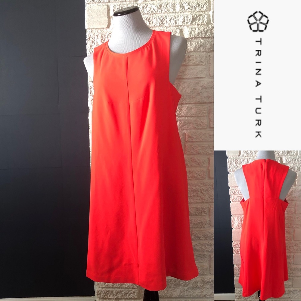 Trina Turk Neon Pink Shift Dress